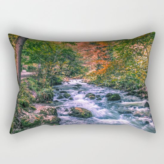 Mountain river Rectangular Pillow