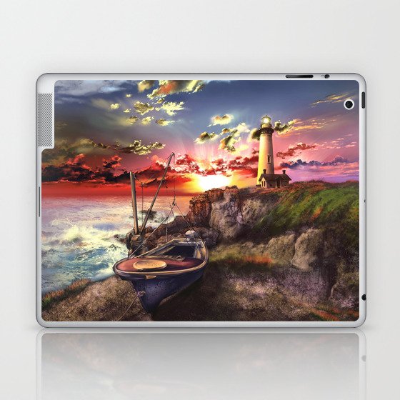 lighthouse landscape sky Laptop & iPad Skin