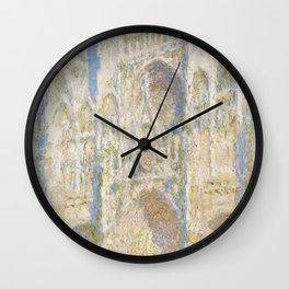 Rouen Cathedral, West Façade, Sunlight Wall Clock