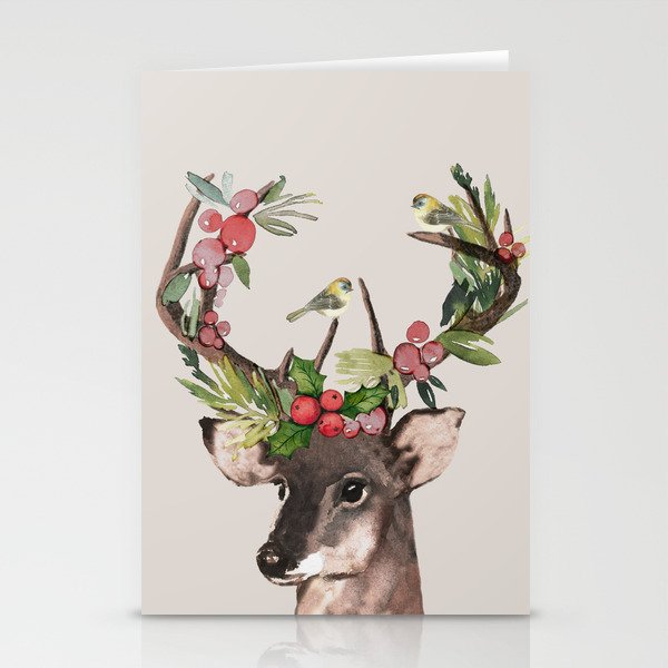 Christmas Deer Stationery Cards