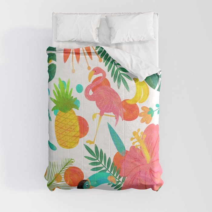 Tropical Vibes Summer Pattern Comforter