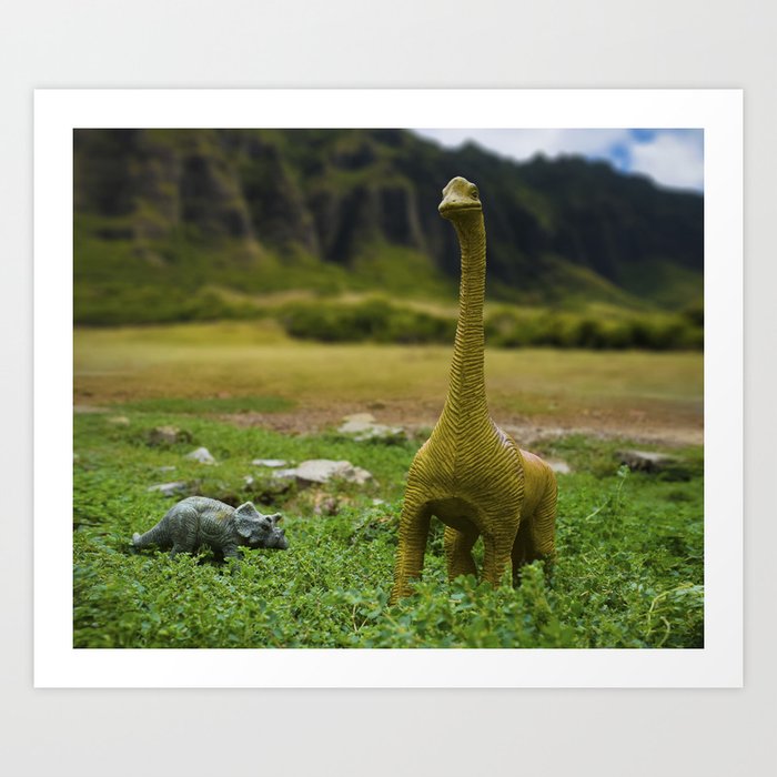 Dinosaur Land Art Print