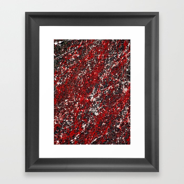 Pollock with Alien Skin Framed Art Print