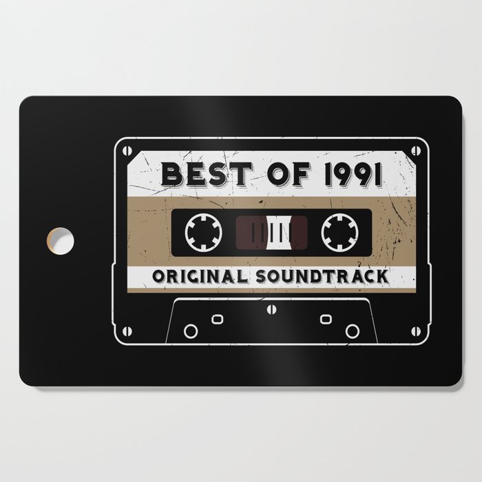 Best Of 1991 Cassette Tape Retro Cutting Board
