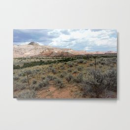 Mesas of New Mexico, on the Road from Chama to Santa Fe Metal Print | Photo, Digital, Mesa, Desert, Newmexico, Color, Butte, Chama, Santafe 