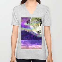 Fairy Island V Neck T Shirt