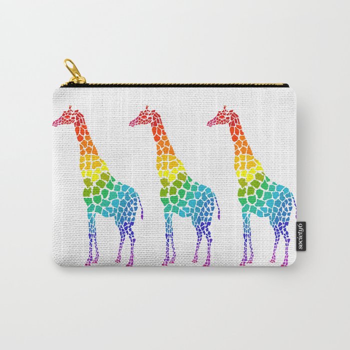 rainbow giraffe Carry-All Pouch