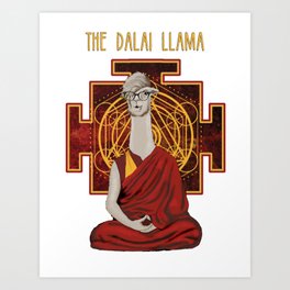 The Dalai Llama Art Print