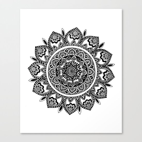Bora Bora Mandala Canvas Print
