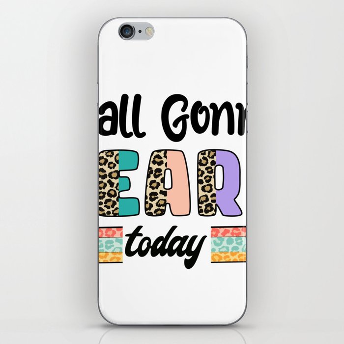 Colorful Teacher learning quote leopard iPhone Skin