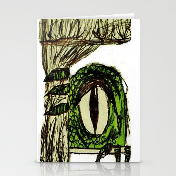 Green Monster Stationery Cards
