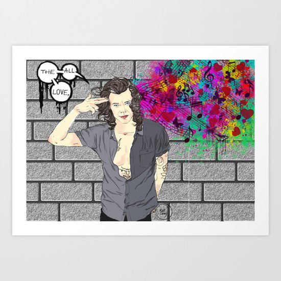 All the love, Art Print