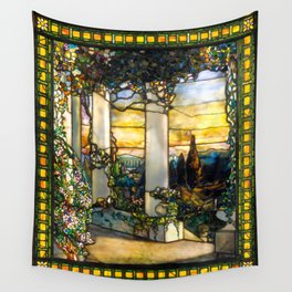 Louis Comfort Tiffany "Howell Hinds House Window" Wall Tapestry