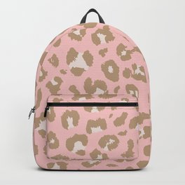 Pink Leopard Skin Backpack | Animalprint, Illustration, Cheetahprint, Jaguar, Wild, Leopard, Digital, Animal, Pattern, Abstract 