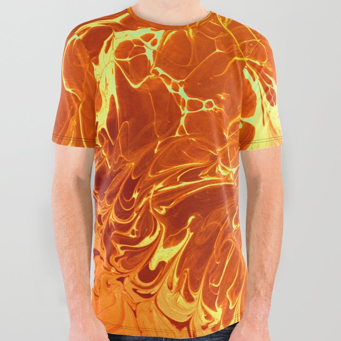 Neural Flames All Over Graphic Tee