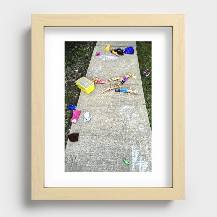 Party Gone Bad Recessed Framed Print