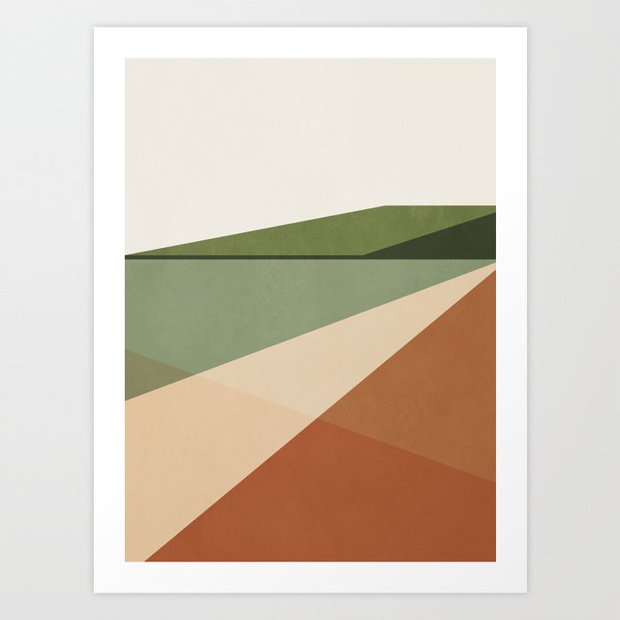 Abstract Minimal Geometric 12 Art Print
