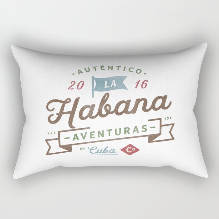 Vintage Havana Cuba Logo Rectangular Pillow By Junkydotcom Society6