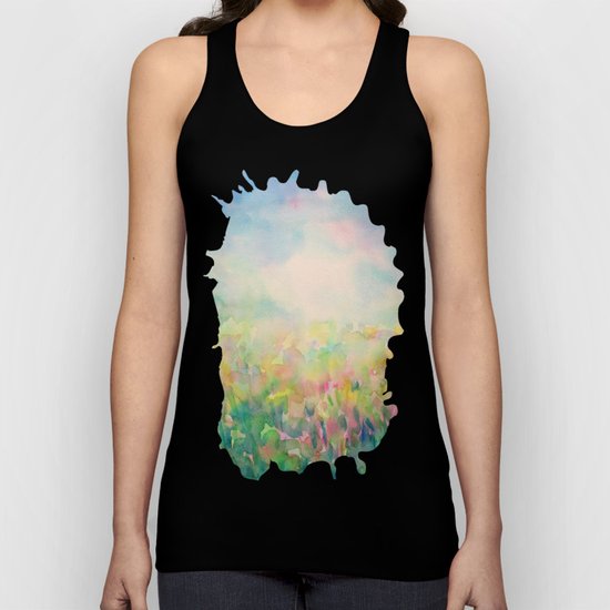 Blue Mystical Spring Unisex Tank Top