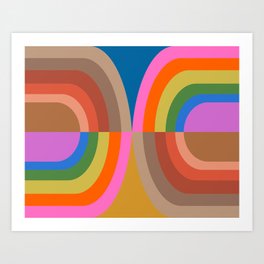 Rainbow Shapes 15 Art Print