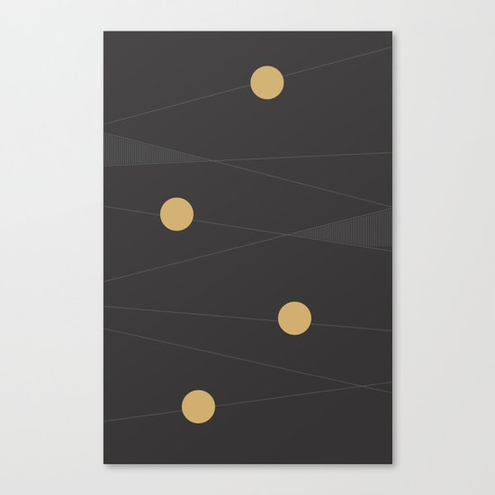 Black and Gold Canvas Print
