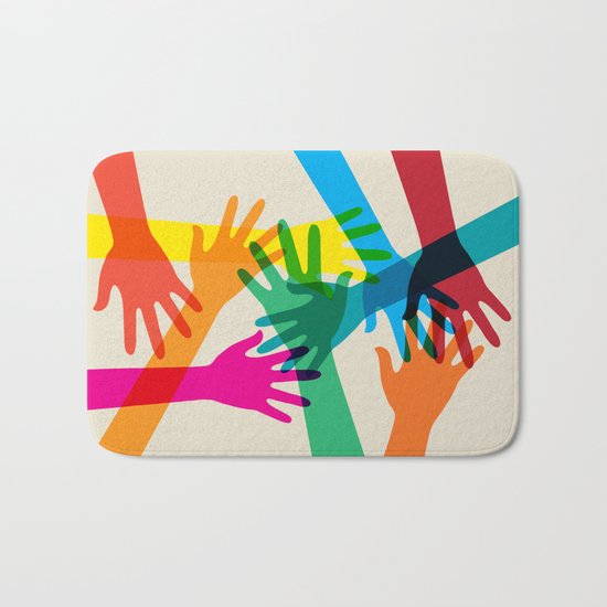 Hands #001 Bath Mat