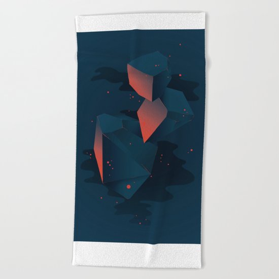 Crystalized Matter Beach Towel