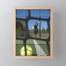 Paddle tennis Framed Mini Art Print