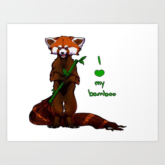 I love my bamboo (tablet) Art Print