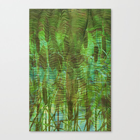 Blue Reed Canvas Print