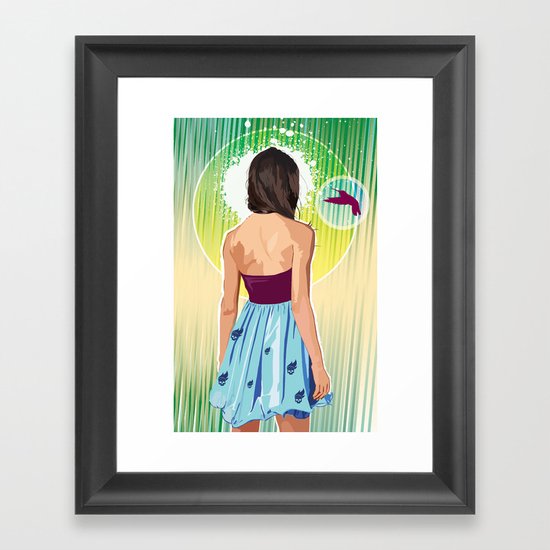 Humming Bird Framed Art Print