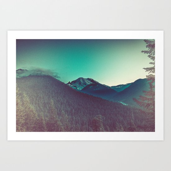 Mt. Olympus in Olympic National Park Art Print