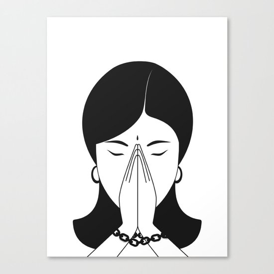 Modern woman Canvas Print