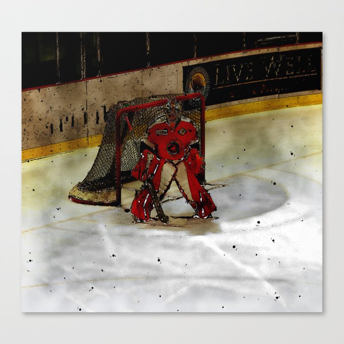 Life Goals Ice Hockey Goalie Motivational Art Canvas Print By Ice Hockey Goalie Motivational Art