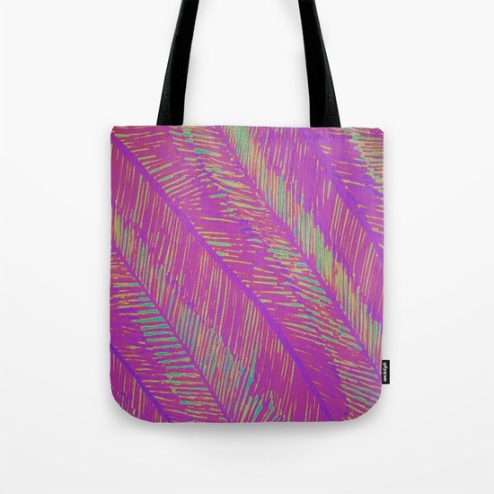 Neon Summer Palms Tote Bag