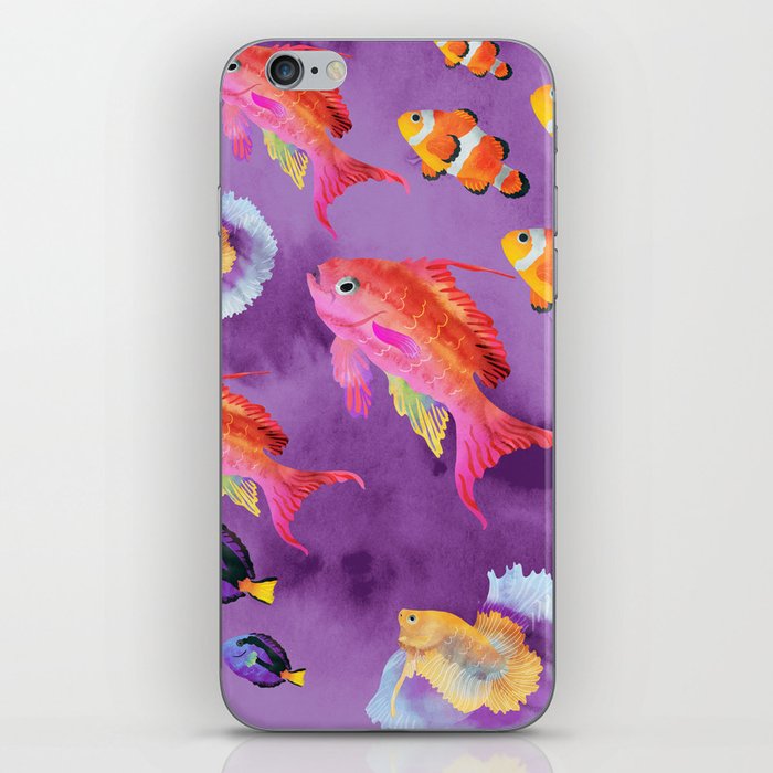 Vibrant Fishes iPhone Skin