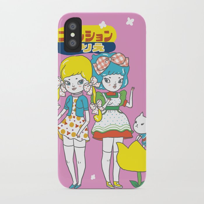 retro anime iphone case