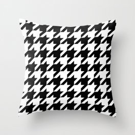 Classic Houndstooth Pattern Throw Pillow