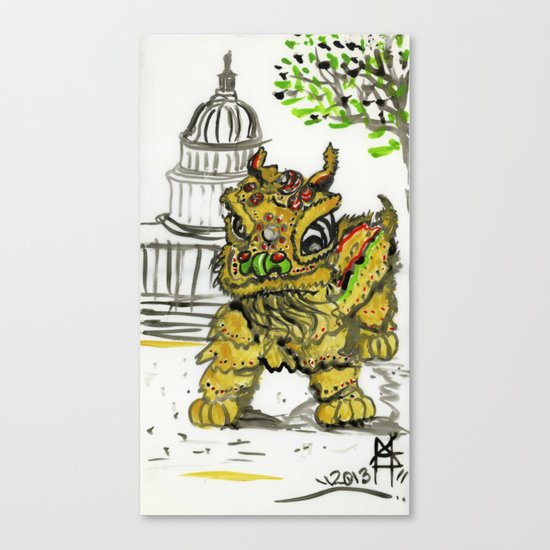 Lion Dance Canvas Print