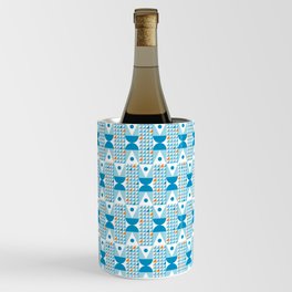 Kaiser MidCentury Modern Geometric Pattern Wine Chiller