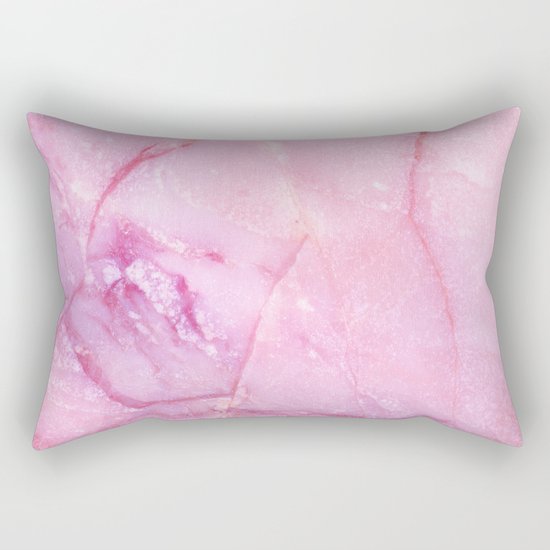 Rose Quartz Marble Rectangular Pillow
