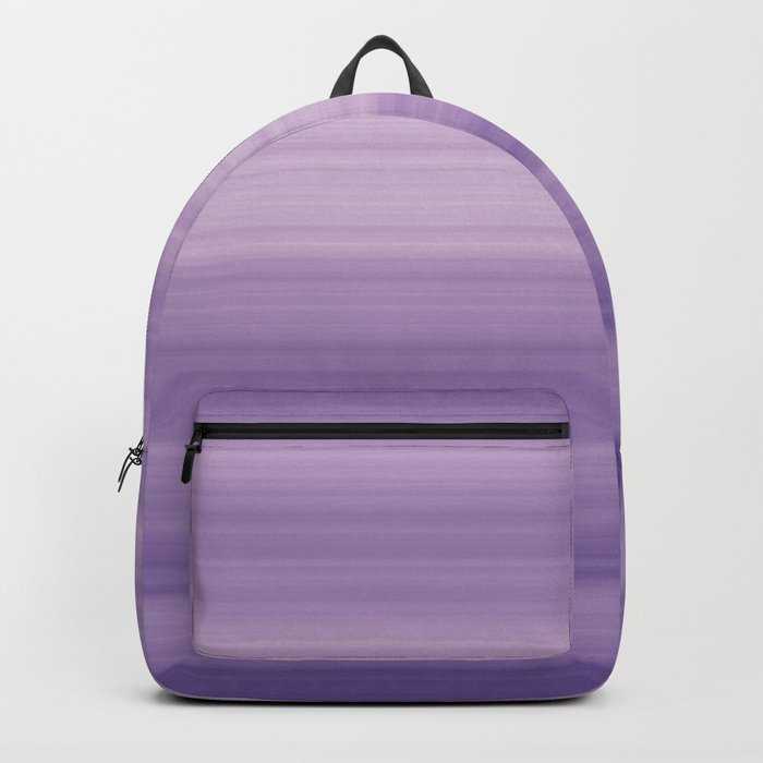 Pastel Ultra Violet Gradient Stripes Trendy Color of the year 2018 Backpack