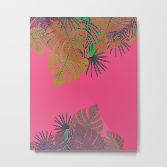 Tropical leaves 05 Metal Print