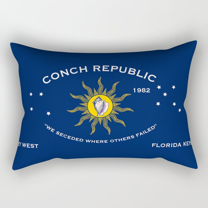 Conch Republic Flag Rectangular Pillow