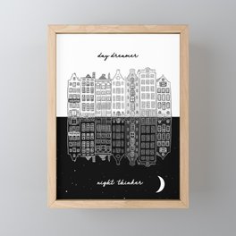 Day Dreamer, Night Thinker Framed Mini Art Print