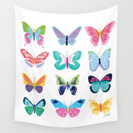 Colorful Butterflies  Wall Tapestry