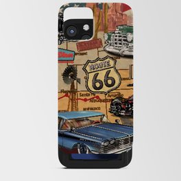 Vintage Route 66 poster.  iPhone Card Case
