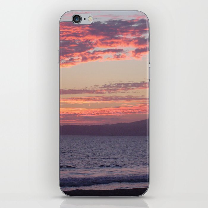 Mexico Photography - Beautiful Sunset Over The Calm Beach iPhone Skin
