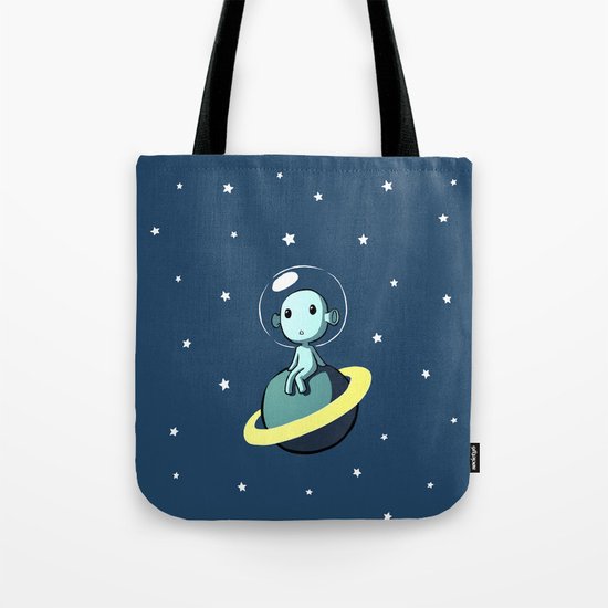 Space Alien Tote Bag