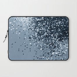 Sparkling Blue Lady Glitter #2 (Faux Glitter) #shiny #decor #art #society6 Laptop Sleeve